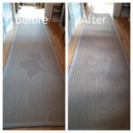 Sisal rug refreshed after water damage