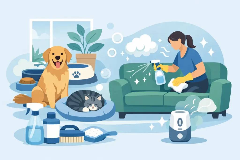 Best Cleaning for Pet Odours at Home