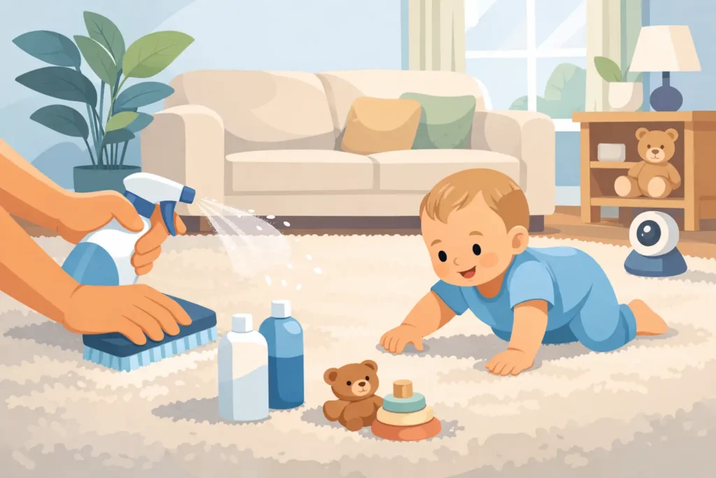 Safe Carpet Cleaning for Babies at Home