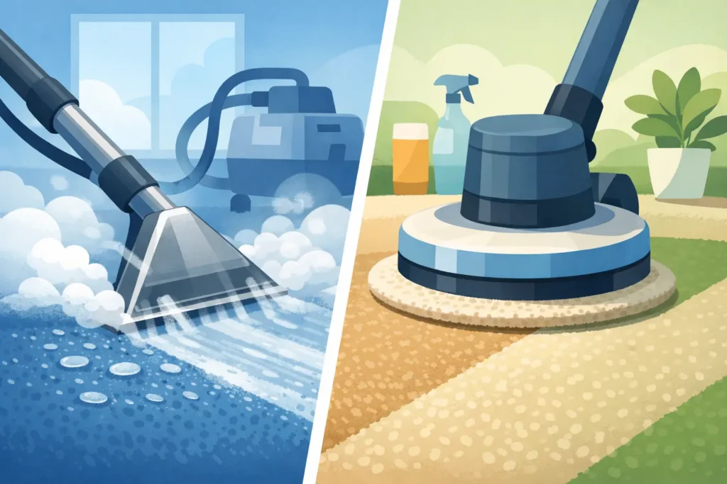 Steam Cleaning vs Low Moisture Carpets